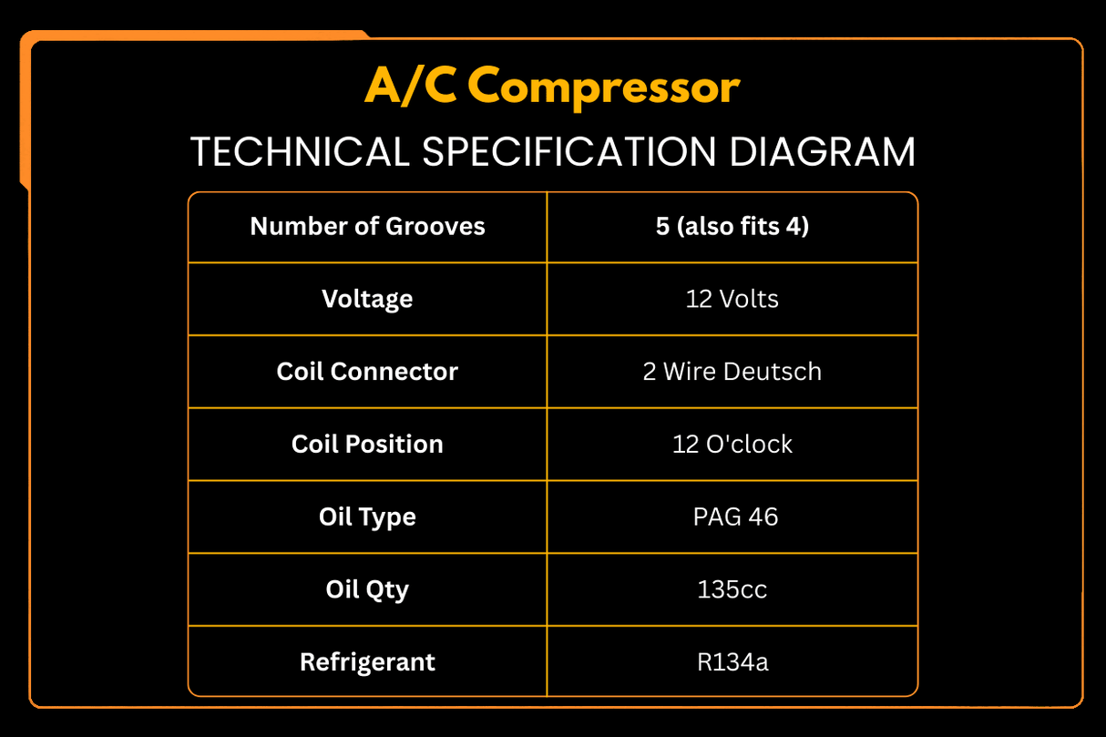 A/C Compressor 7363374 Aftermarket Replacement For Bobcat s550 s570 s590 s595 s630 s650 t550 t590 t595 t630 t650 e32 e35 e42 e45 e50 e55 e85 - Fab Heavy Parts