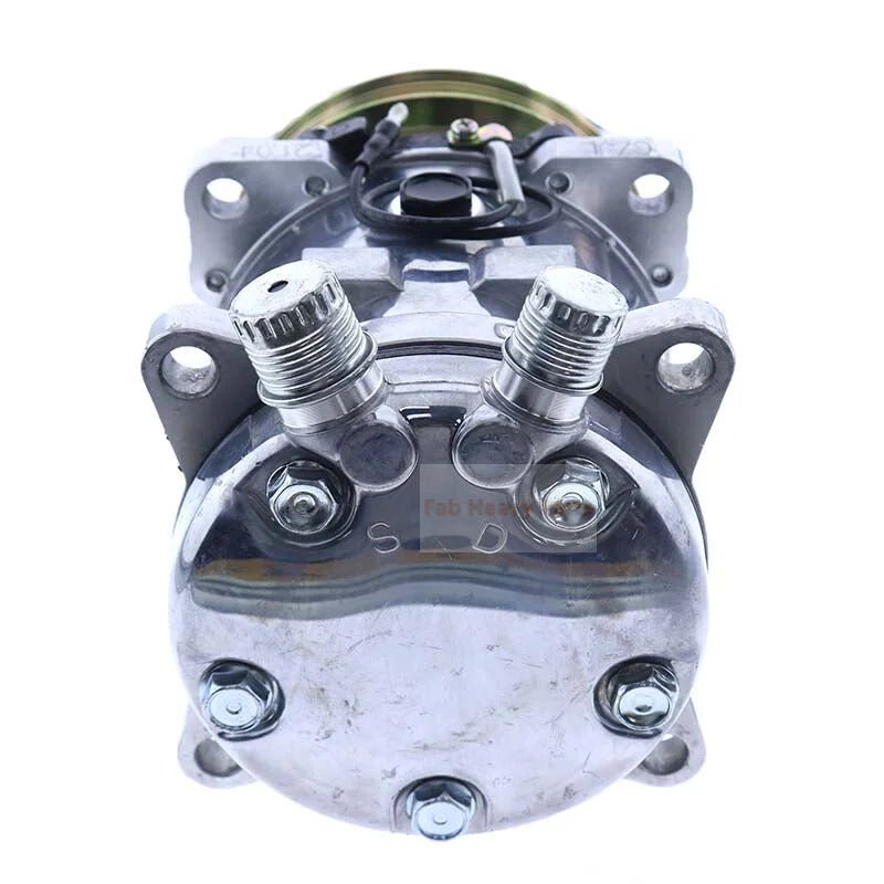 A/C Compressor 84322107 Fits for New Holland Fits CASE IH Skid Steer Loader 420 430 435 440 445 450 465 - Fab Heavy Parts