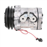 A/C Compressor KHR3536 4615804 For John Deere 27D 35D 35G Hitachi ZX30UR - 2 ZX55UR - 3D - Fab Heavy Parts