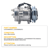 A/C Compressor LC91V00002F1, LC91V00002F3 fits Kobelco SK330 SK330 - 6E SK200 - 6 SK210 - 6E - Fab Heavy Parts