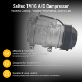A/C Compressor RE284680 Fits for John Deere Tractor Serie 5000/6000 5065M 5085M 6105M - Fab Heavy Parts