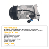 A/C Compressor RE284680 Fits for John Deere Tractor Serie 5000/6000 5065M 5085M 6105M - Fab Heavy Parts