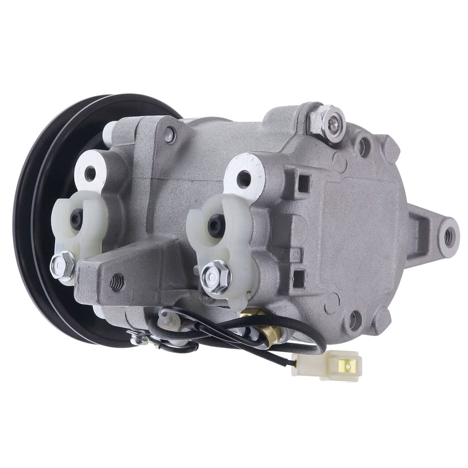 A/C Compressor SV07E RD451 - 93900 Fits for Kubota U35 - 4 U55 KX040 - 4 KX057 - 4 KX080 - 4 - Fab Heavy Parts