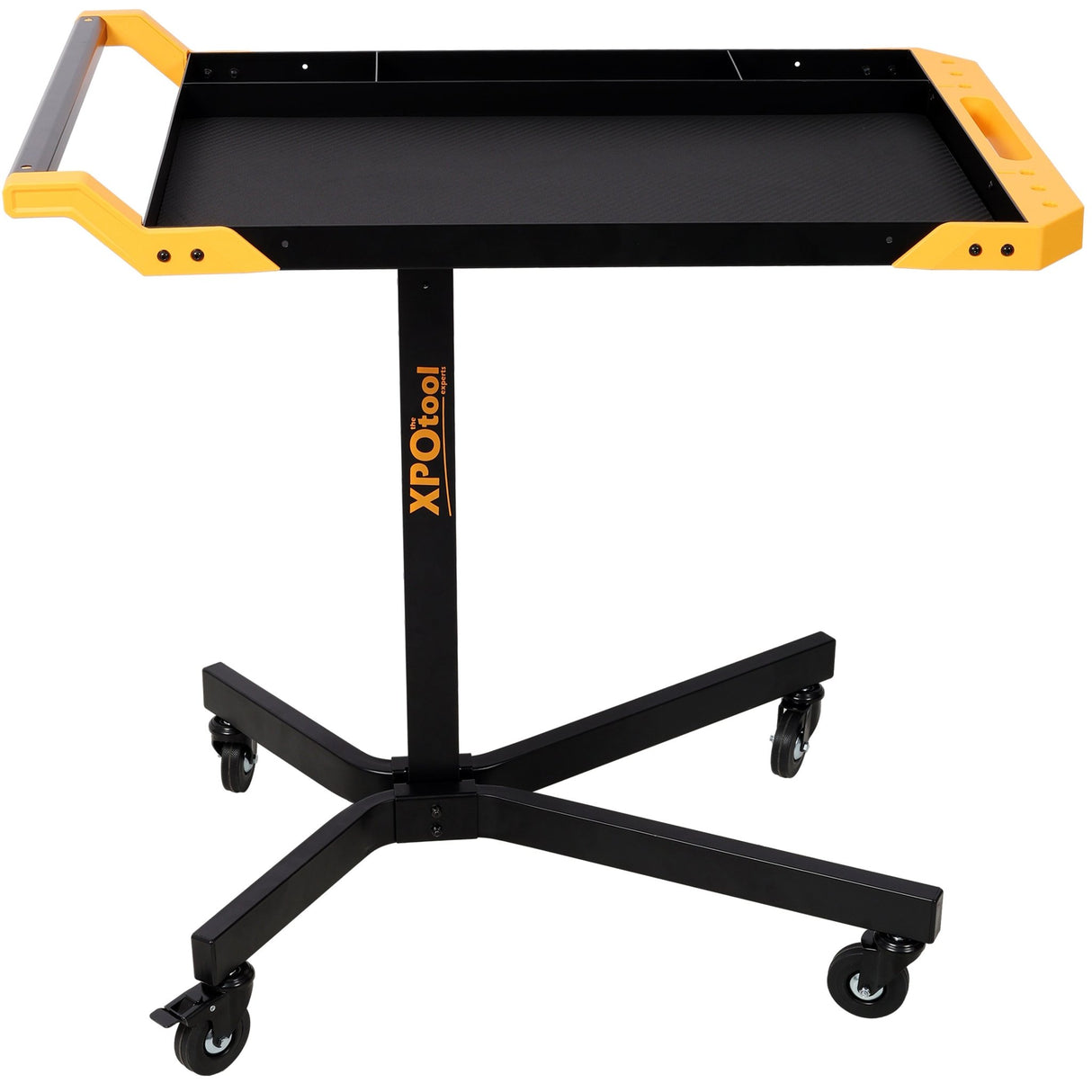 Adjustable Height Mobile Work Table Rolling Tool Tray Table - Fab Heavy Parts