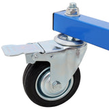 Adjustable Height Paint Hanger Drying Rack Mobile Painting Stand with 6 Hanging Hooks - Blue - Fab Heavy Parts