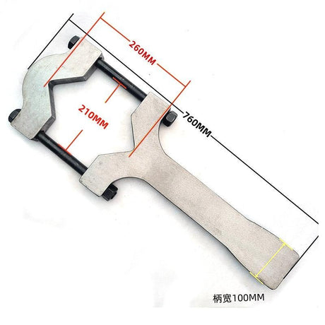 Adjustable Hydraulic Cylinder Wrench Spanner for Cylinder Seal Kit Remove Excavators 30 Ton to 80 Ton, Length 24" - Fab Heavy Parts