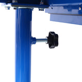 Adjustable Tear Down Work Table with Drawer Portable 220 Pound Capacity - Blue - Fab Heavy Parts