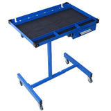 Adjustable Tear Down Work Table with Drawer Portable 220 Pound Capacity - Blue - Fab Heavy Parts