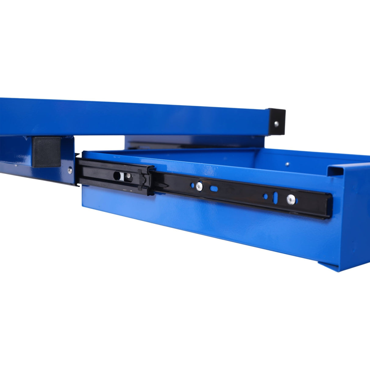 Adjustable Tear Down Work Table with Drawer Portable 220 Pound Capacity - Blue - Fab Heavy Parts