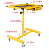 Adjustable Work Table with Drawer - Yellow - Fab Heavy Parts