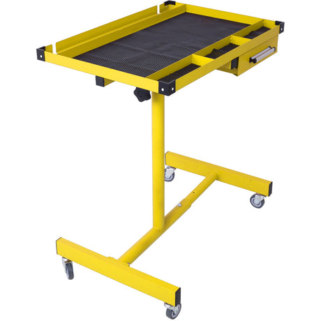 Adjustable Work Table with Drawer - Yellow - Fab Heavy Parts