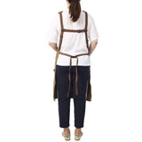 Long Apron Heavy Duty Canvas Tool 16 Oz--Brown