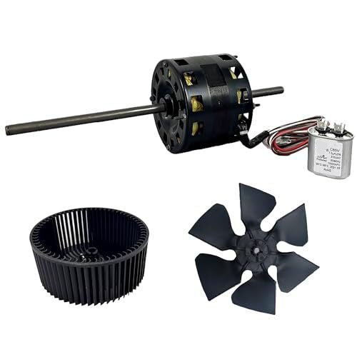 Aftermarket Replacement D1092 RV Air Conditioner Condenser Motor w/ Fan Blade 6733-3211 Wheel 1472-1091 - Fab Heavy Parts