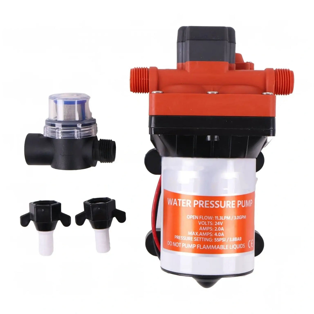 Aftermarket Shurflo 4008 - 131 - E65 24V Fresh Water Pump - Fab Heavy Parts