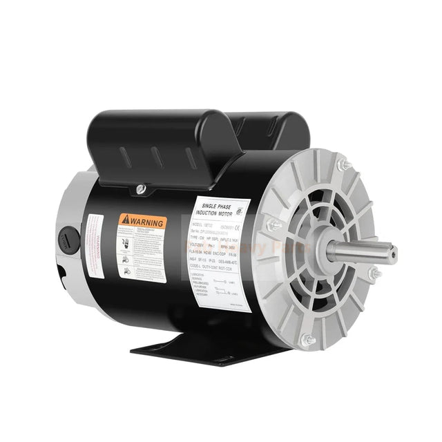 Air Compressor Motor 3HP SPL Electric Motor 3450 RPM 115/230V Single Phase Motor 56 Frame 5/8 Keyed Shaft 60 HZ - Fab Heavy Parts