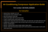 Air Conditioning Compressor 183 - 5106 1835106 Fit for Caterpillar Tractor 621 631 Loader 924H Dozer 844H - Fab Heavy Parts