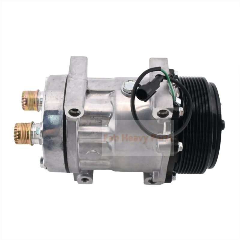 Air Conditioning Compressor 8500795 Fit for Case Wheel Loader 621E 621F 621G 721D 721E 721F 721G - Fab Heavy Parts