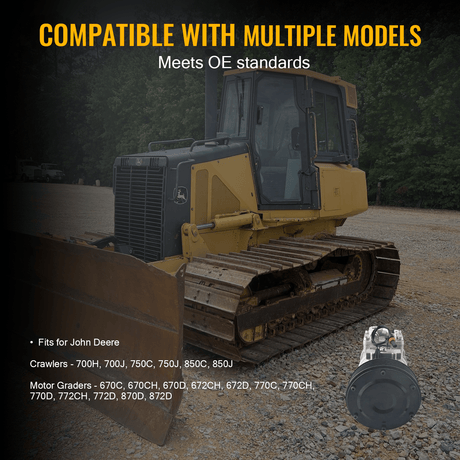 Air Conditioning Compressor AT168543 Fits for John Deere Crawler 700H 750C 850C - Fab Heavy Parts