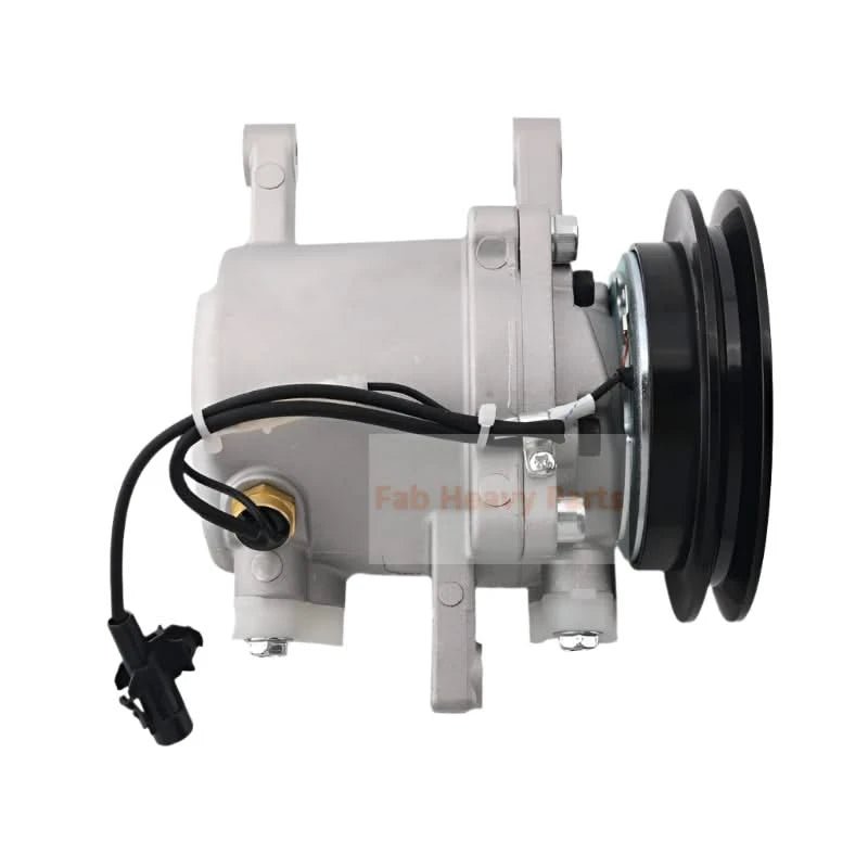Air Conditioning Compressor T2055 - 72210 T205572210 Fits for Kubota Excavator KX080 - 3 KX121 - 3 KX161 - 3 U45 - 3 U50 - 3 - Fab Heavy Parts