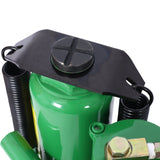 Air Hydraulic Bottle Jack 12 Ton/24000 LBS All Welded 9.8 - 19.3 inch Lifting Range Manual Handle and Air Pump - Green - Fab Heavy Parts