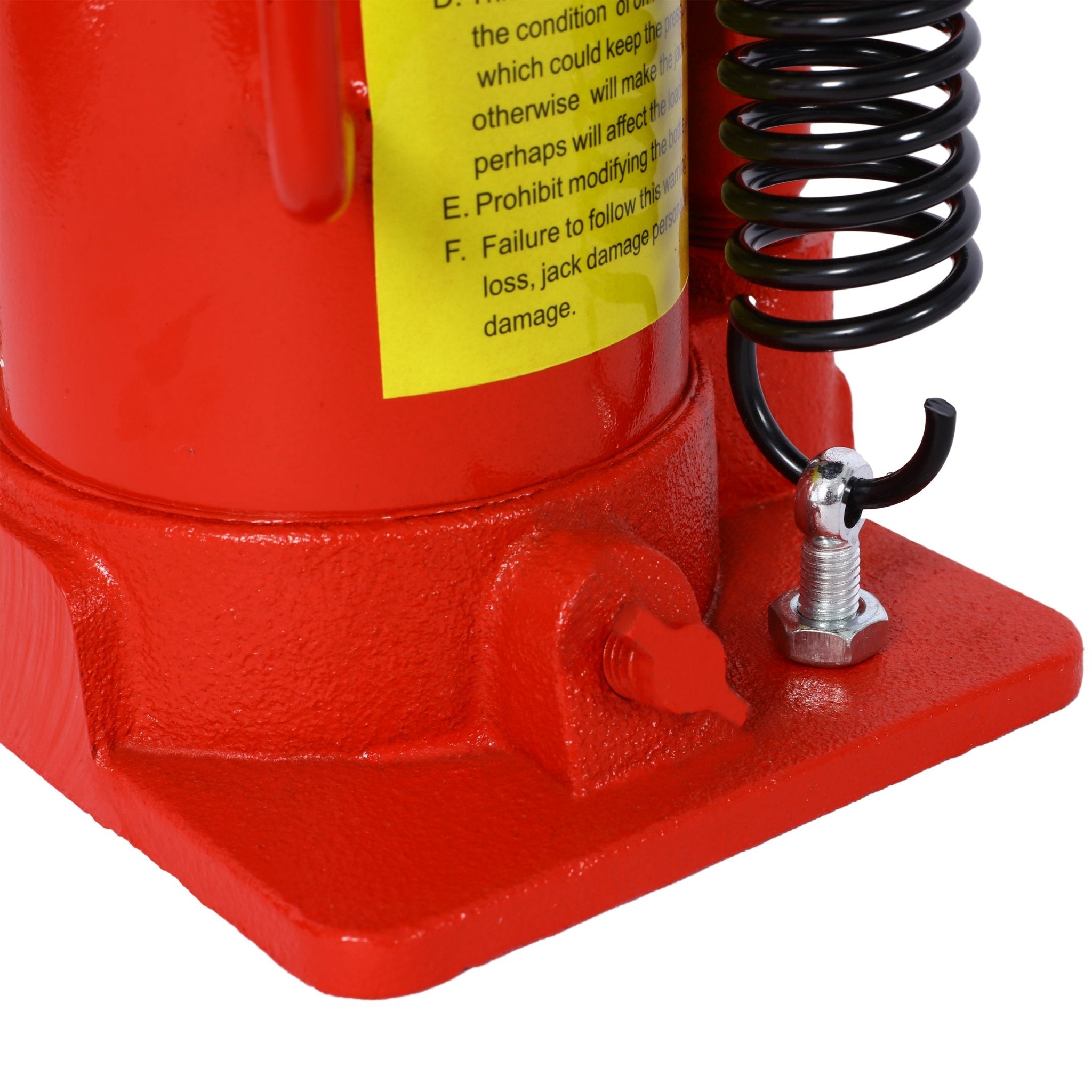 Air Hydraulic Bottle Jack 12 Ton/24000 LBS All Welded 9.8 - 19.3 inch Lifting Range Manual Handle and Air Pump - Red - Fab Heavy Parts