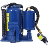 Air Hydraulic Bottle Jack 20 Ton/44029 LBS All Welded 10.2 - 19.7 inch Lifting Range Manual Handle and Pump - Blue - Fab Heavy Parts
