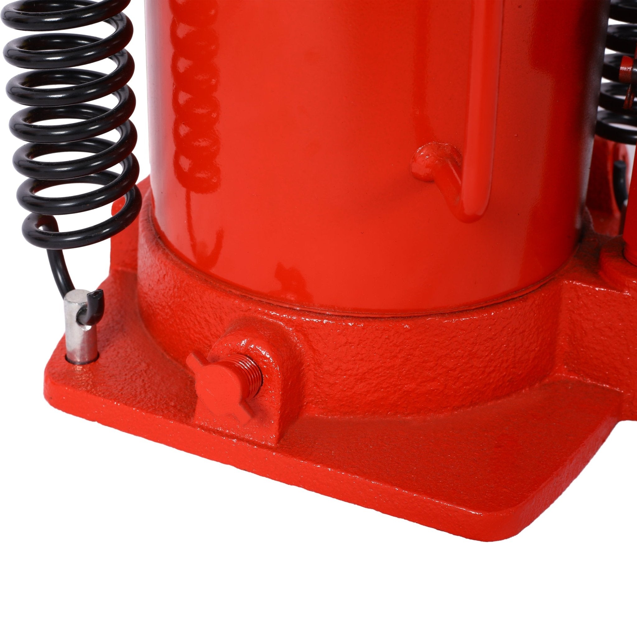 Air Hydraulic Bottle Jack 32 Ton/70550 LBS All Welded 10 - 16.3 inch Lifting Range Manual Handle and Air Pump - Red - Fab Heavy Parts