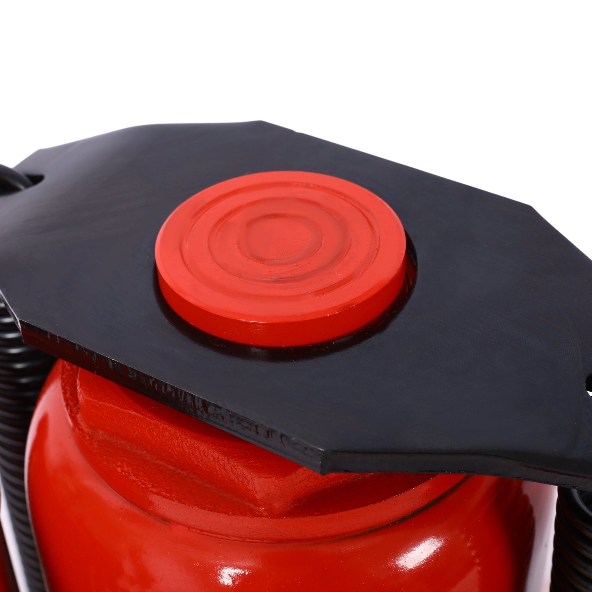 Air Hydraulic Bottle Jack 32 Ton/70550 LBS All Welded 10 - 16.3 inch Lifting Range Manual Handle and Air Pump - Red - Fab Heavy Parts