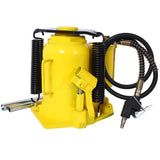 Air Hydraulic Bottle Jack 32 Ton/70550 LBS All Welded 10 - 16.3 inch Lifting Range Manual Handle and Air Pump - Yellow - Fab Heavy Parts