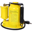 Air Hydraulic Bottle Jack 32 Ton/70550 LBS All Welded 10 - 16.3 inch Lifting Range Manual Handle and Air Pump - Yellow - Fab Heavy Parts