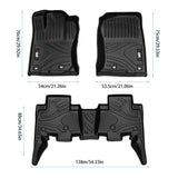 All Weather TPE Custom Fit Floor Liner for Toyota 4Runner 2013 - 2024 & for Lexus GX460 2014 - 2023 - Fab Heavy Parts