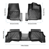 All Weather TPE Floor Liner Floor Mats Fits for Toyota Tacoma 2024 Auto Accessories - Fab Heavy Parts