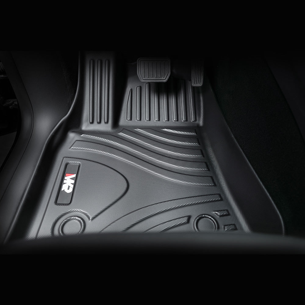 All - Weather TPE Floor Mats 6 PCS Set for Tesla Model Y 2021 - 2022 - Fab Heavy Parts