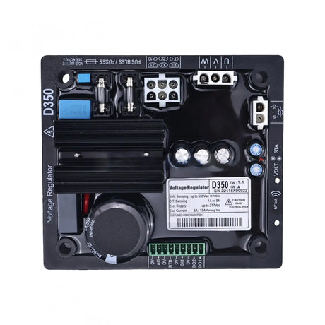 Alternator Digital Automatic Voltage Regulator D350 AVR for Leroy Somer Generator - Fab Heavy Parts