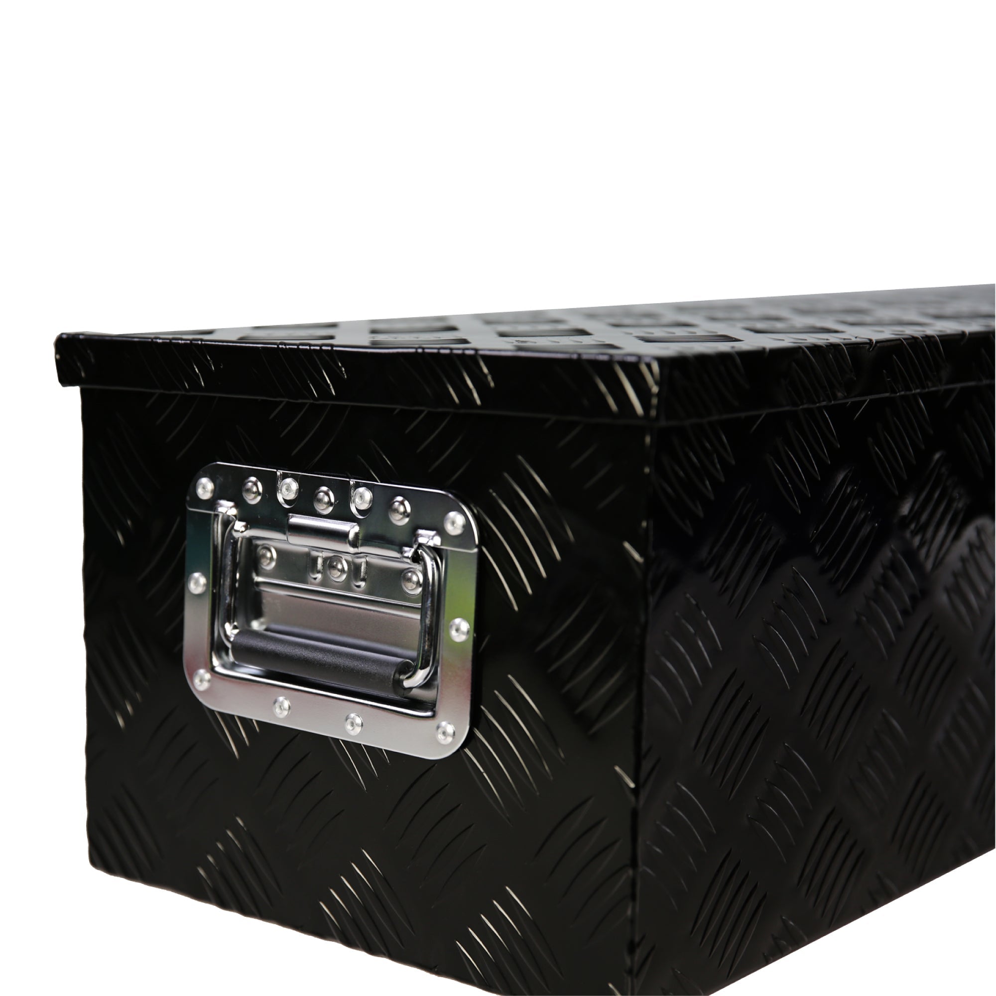 Aluminum Long Tool Box with Side Handle Lock and 2 Keys 38.8