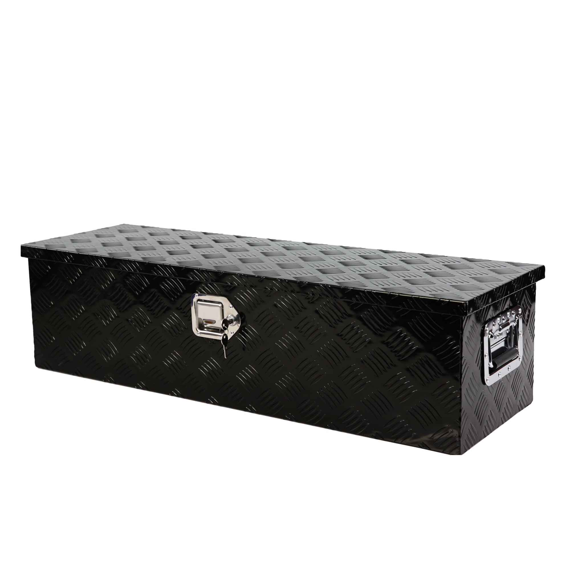 Aluminum Long Tool Box with Side Handle Lock and 2 Keys 38.8