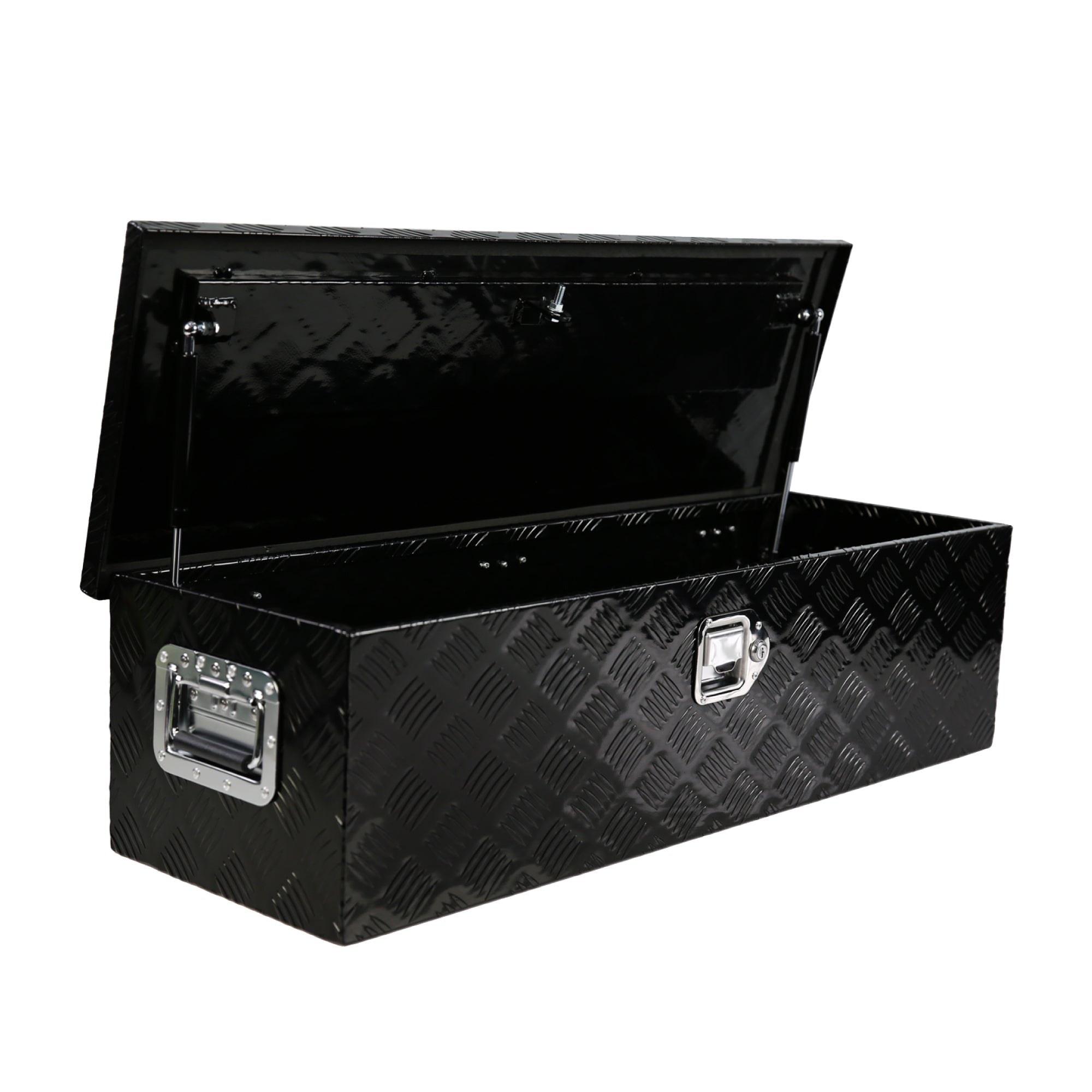 Aluminum Long Tool Box with Side Handle Lock and 2 Keys 38.8