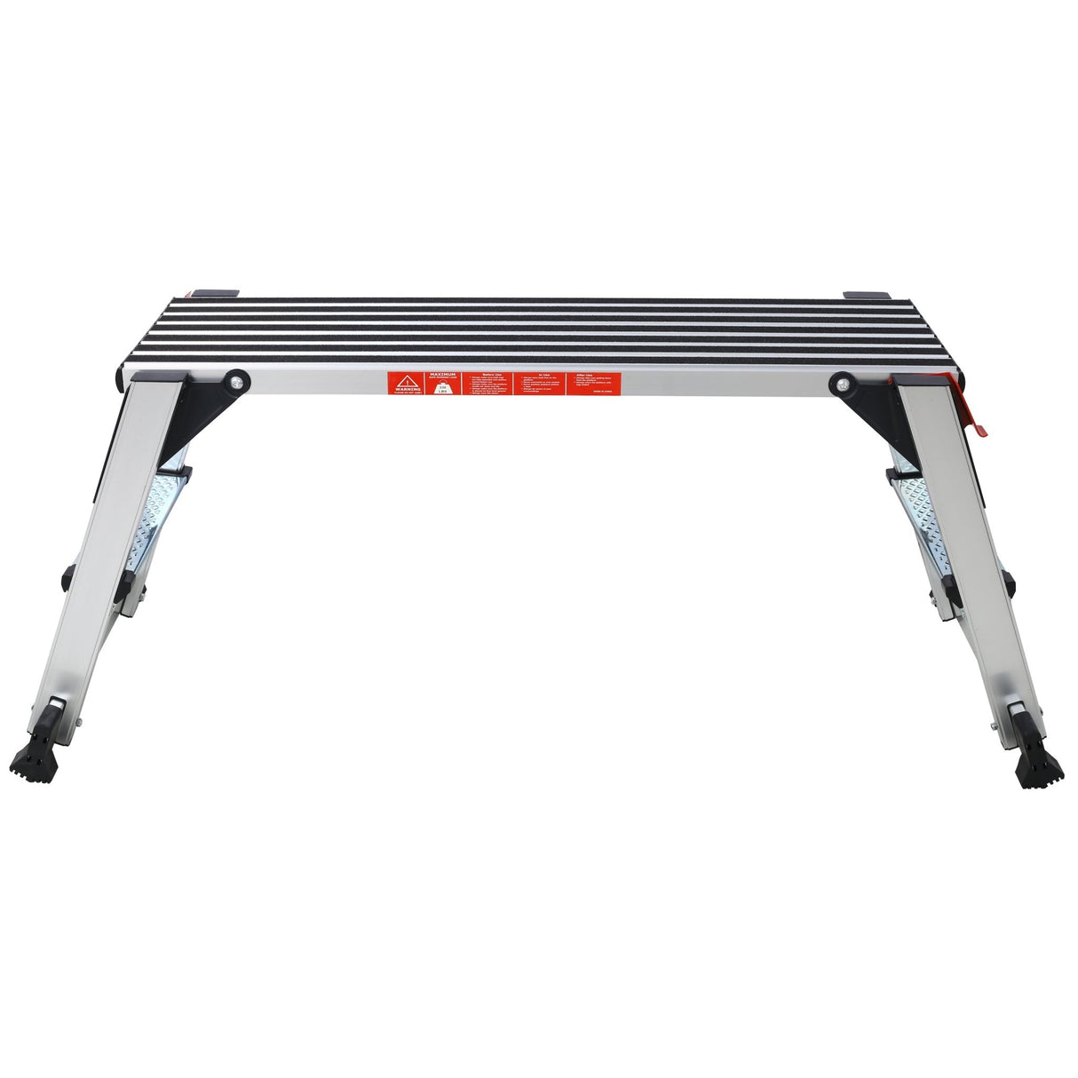 Aluminum Platform Non - Slip Folding Work Bench Drywall Stool Ladder 330lbs Capacity - Fab Heavy Parts