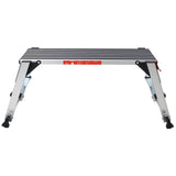 Aluminum Platform Non - Slip Folding Work Bench Drywall Stool Ladder 330lbs Capacity - Fab Heavy Parts