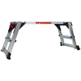 Aluminum Platform Non - Slip Folding Work Bench Drywall Stool Ladder 330lbs Capacity - Fab Heavy Parts