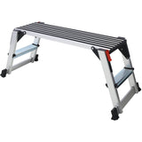 Aluminum Platform Non - Slip Folding Work Bench Drywall Stool Ladder 330lbs Capacity - Fab Heavy Parts