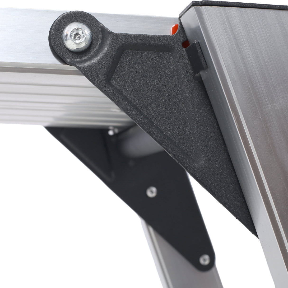 Aluminum Platform Non - Slip Folding Work Bench Drywall Stool Ladder 330lbs Capacity - Fab Heavy Parts