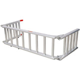 Aluminum Ramp 1,400 LBS/Pair Ramp and Tailgate Extender Combo 2 in 1 - Silver - Fab Heavy Parts