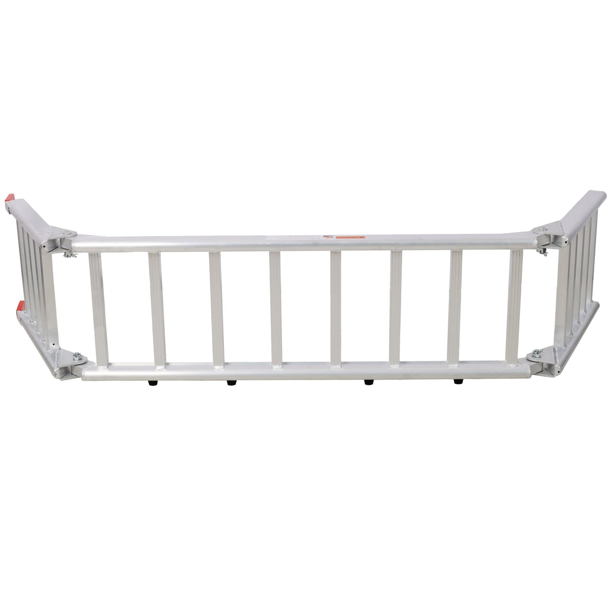 Aluminum Ramp 1,400 LBS/Pair Ramp and Tailgate Extender Combo 2 in 1 - Silver - Fab Heavy Parts