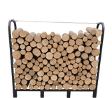 Artibear Firewood Rack Stand 4.1ft Heavy Duty Logs Holder - Matte Black - Fab Heavy Parts
