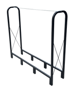 Artibear Firewood Rack Stand 4.1ft Heavy Duty Logs Holder - Matte Black - Fab Heavy Parts