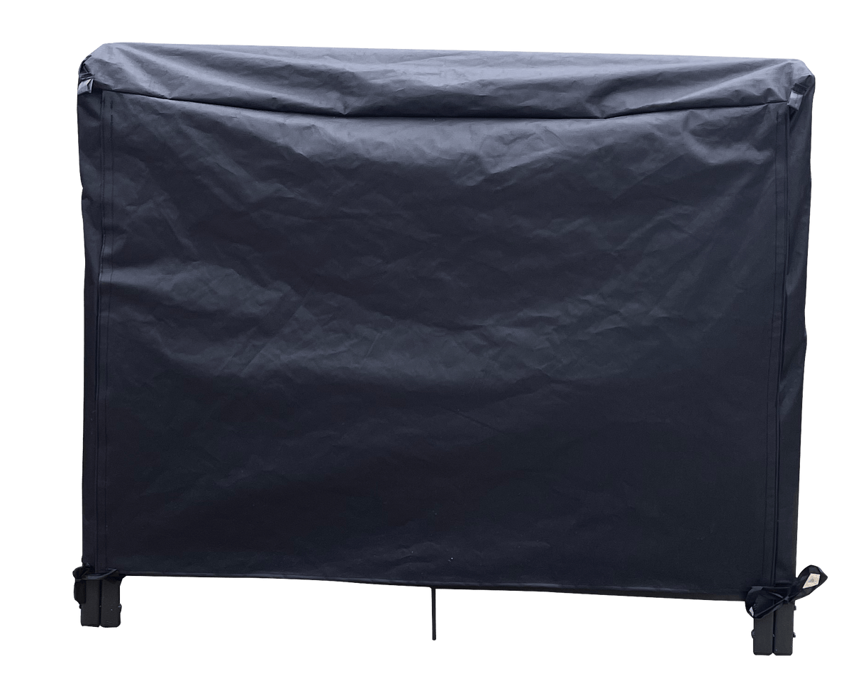 Artibear Firewood Rack Stand 4ft Heavy Duty Logs Holder - Matte Black - Fab Heavy Parts