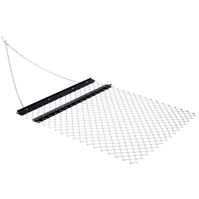 ATV Drag Harrow 3.6'x5' Chain Harrow for Landscape Leveling Sod Prepping UTV Tractor Attachment Seed Harrow for Gravel Driveway, Field, Yard, Farm, Garden - Black - Fab Heavy Parts