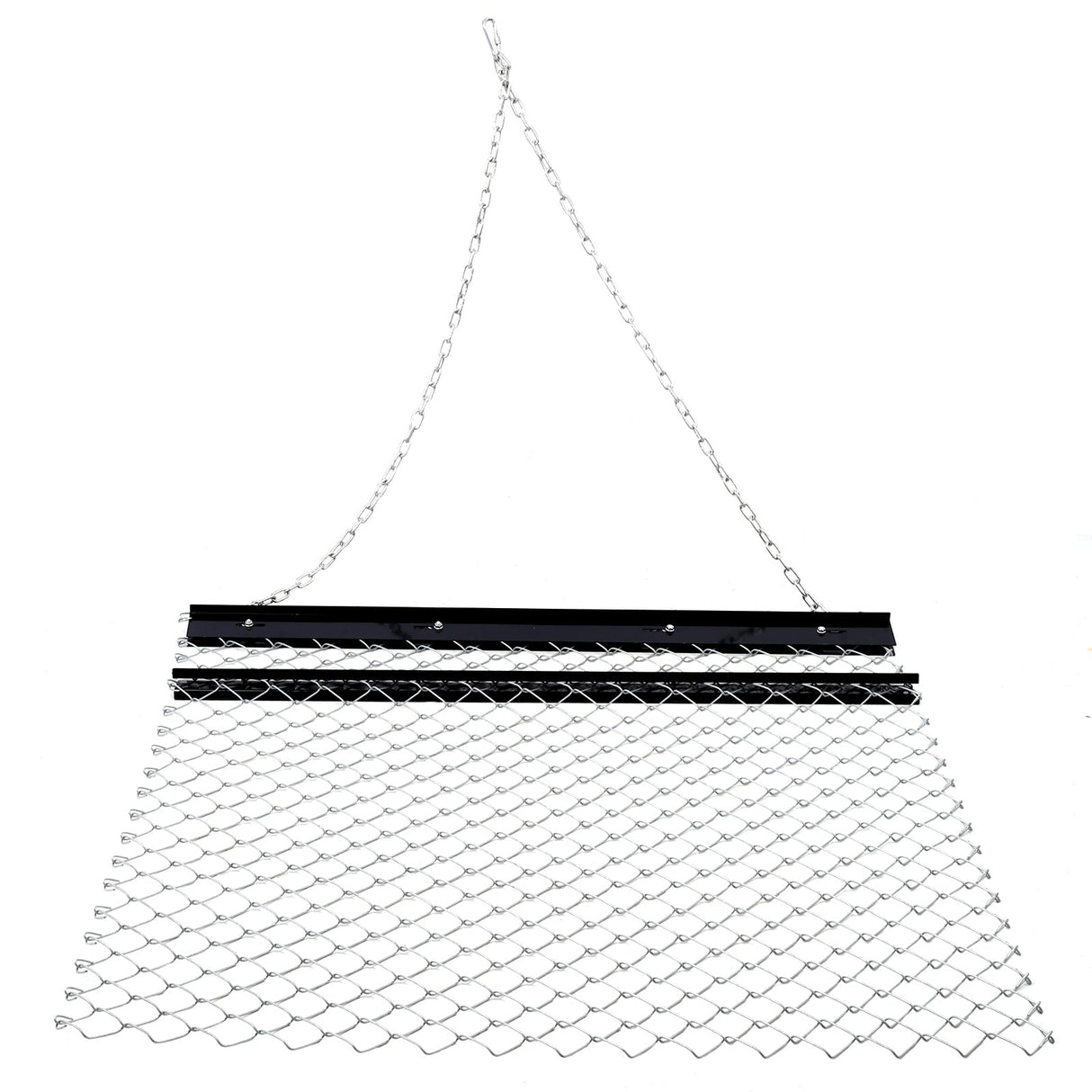 ATV Drag Harrow 3.6'x5' Chain Harrow for Landscape Leveling Sod Prepping UTV Tractor Attachment Seed Harrow for Gravel Driveway, Field, Yard, Farm, Garden - Black - Fab Heavy Parts