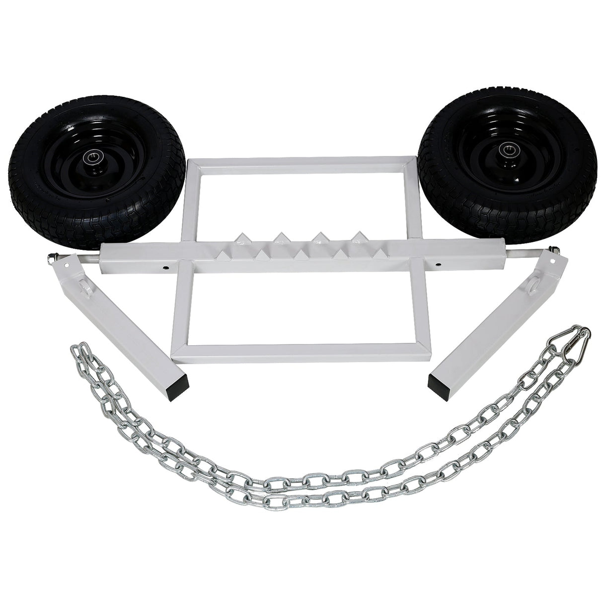 ATV Log Skidding Arch and Holder 1,000 - Lb. Capacity 24in Dia. Cream White - Fab Heavy Parts